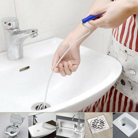 Déboucheur Canalisations 5 Pièces, Efficace pour Évier Toilettes Tuyaux Flexibles (1/3)