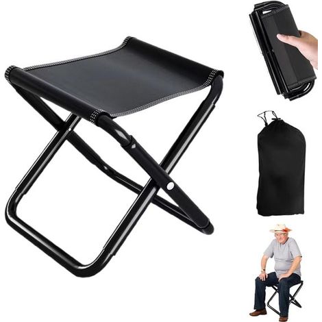 Tabouret pliant de camping, mini tabouret pliant portable, repose-pieds de jardin, tabouret de camping, tabouret pliant léger, pliable pour les voyage (1/5)
