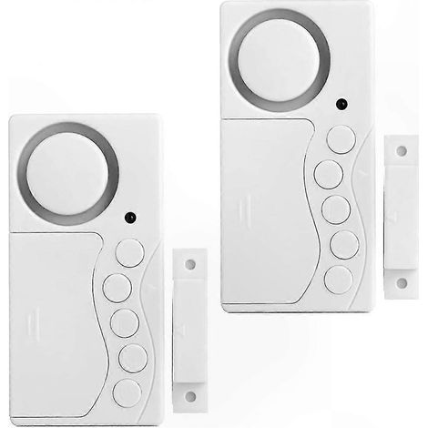 Alarme de porte sans fil 4-en-1, capteur pour congélateur, réfrigérateur, sonnette et détection d'ouverture, minuterie réglable, son puissant de 108dB (1/5)