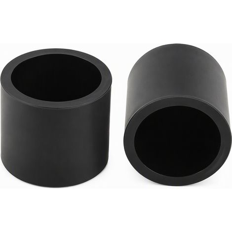 Capuchon de protection en silicone souple noir, capuchon de tube diamètre intérieur 120 mm résistant à la chaleur pour gros tube
