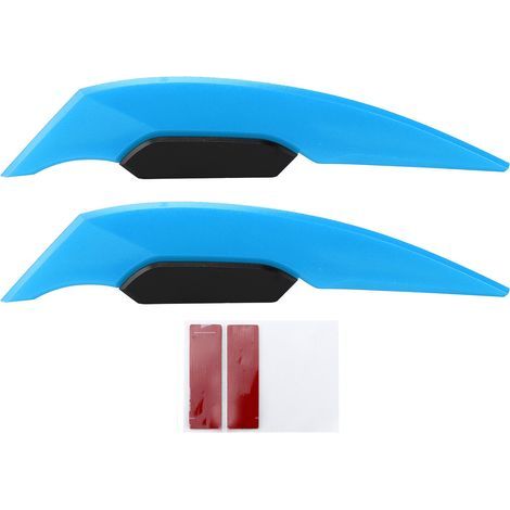 Paire d'ailerons aérodynamiques pour moto, accessoire universel pour motocyclette, scooter électrique, quad et SSV, paire bleu clair (1/5)