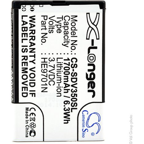 NX - Batterie GPS 3.7V 1700mAh - HE9701NR001710000