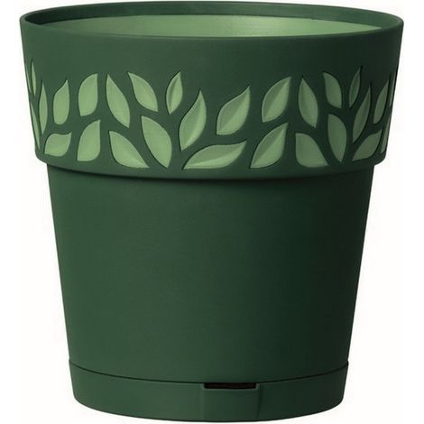 1PZ VASO CLOE con riserva d'acqua Ø cm. 15x15 h col. Grafite