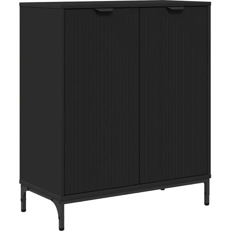 Buffet,Bahut,Meuble de Rangement Noir 69,5 x 33 x 82 cm Bois d'ingénierie CFW45850 (1/5)