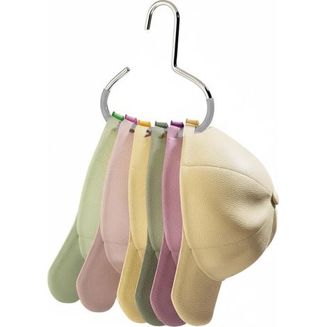 Porte-chapeaux antidérapant et anti-traces, idéal pour les chambres d'étudiants et la maison, gris, lot de 1 (1/2)