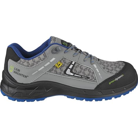 Leibwächter Sicherheitshalbschuh BRÜSSEL S1PS ESD Gr. 43 schwarz / blau (1/5)