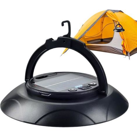 BelleRise - Guirlandes lumineuses de camping solaires, lampes d'ambiance LED étanches et rechargeables, lampes de tente solaires (1/5)