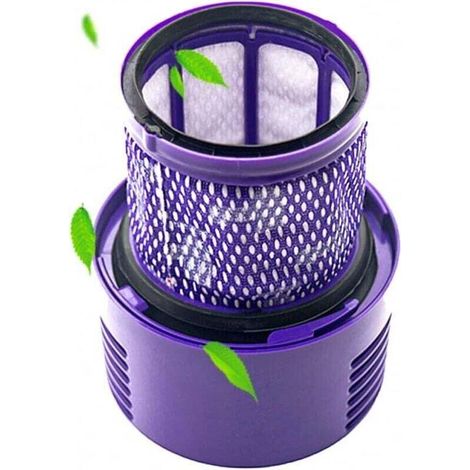 2er-Pack Filter für Dyson V10, waschbarer Ersatzfilter für Dyson V10 Absolute Cyclone Animal Series Total Clean Staubsauger SV12, ersetzt DY-969082-01 (1/4)