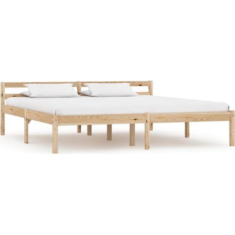 Giroletto senza Materasso 160x200 cm in Legno Massello di Pino vidaXL (1/5)
