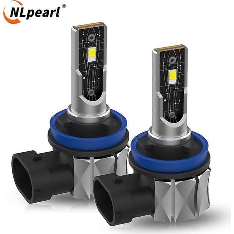 Ampoule LED antibrouillard Nlpearl H11 Canbus H16JP 9005 HB3 9006 HB4 LED 6000K 50W Blanc Autopilot 12V 24V 16000Lm