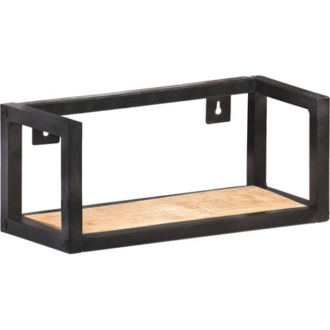 Maison Exclusive - Wandregale 2 Stk. 40 cm Raues Mangoholz
