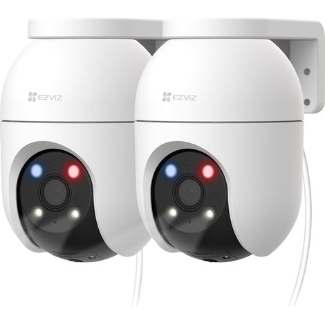 5MP(3K) Caméra Surveillance WiFi Extérieure à 360° avec Suivi Auto-Zoom,Détection IA Humaine/Véhicule,Vision Nocturne Couleur,Alarme Sonore & Lumineuse,Double Bande 2.4/5GHz, C8c 5MP (1/5)