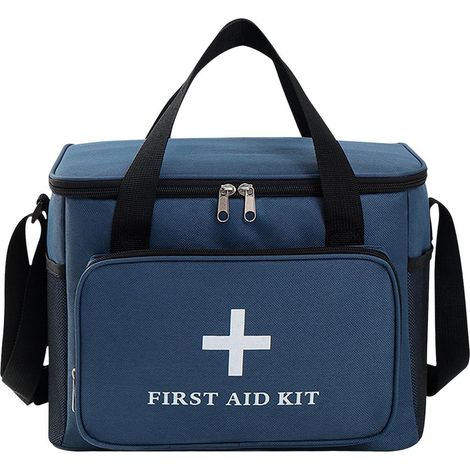Reiseapotheke 14L, wasserdicht, blau, mit Schultergurt