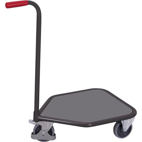 VARIOfit Griffroller mit Boden in Buchendekor 565x450mm RAL 7016 Anthrazitgrau
