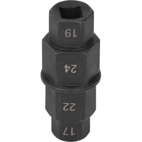 Chiave esagonale per asse moto, specifica per la rimozione del perno della ruota anteriore, 17 19 22 24 mm, nera.