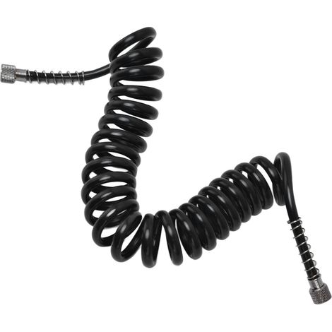 Tuyau spiralé en polyuréthane avec raccords filetés internes G1/8 pour accessoires d'aérographe (1/5)