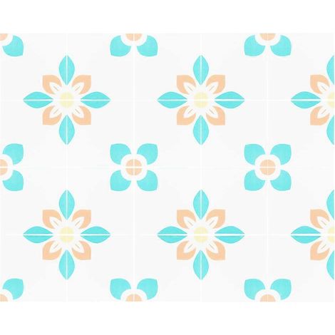 20 Pièces Stickers Muraux et Sol Adhésifs Antidérapants Imperméables, Autocollants Carrelage 20x20cm, Décoratif (1/5)
