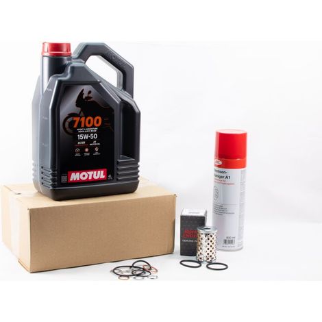 Kit Entretien Vidange Standard pour ROYAL ENFIELD CLASSIC 500 de 2016 à 2019 - MOTUL 7100 15W50 4L