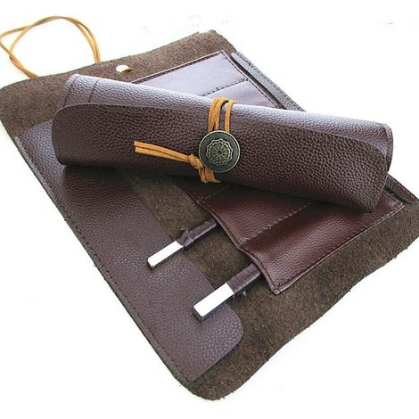Outils Roll Up Sac Léger Portable Étui De Rangement En Cuir Poche Organisateur Titulaire (1/5)