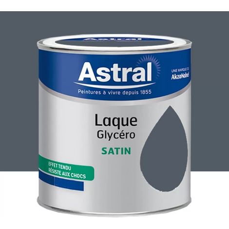 Laque Glycéro Satin ASTRAL Gris Anthracite 0,5 L (1/3)