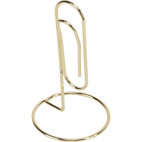 Porte-numéro de table en fer avec base antidérapante, portable, doré, pour carte photo (1/5)