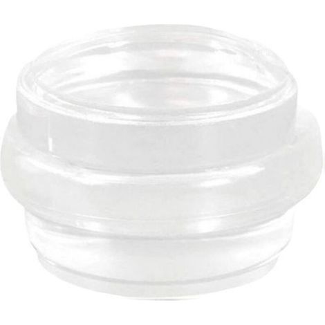 Cuneo o fermapavimento adesivo circolare, trasparente e decorativo con striscia in gomma antiscivolo, per porte, protegge pareti e mobili dagli urti - Ø42 x 25 mm