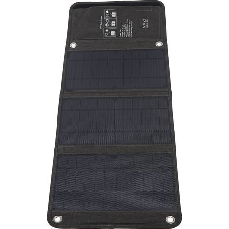 Panneau solaire pliable 21 W 5 V avec port USB, étanche et protection multiple, pour téléphone portable et camping. (1/5)