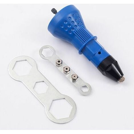 Remachadora para taladro eléctrico inalámbrico - Herramienta de remachado inalámbrica - Adaptador para taladro remachador (1/5)
