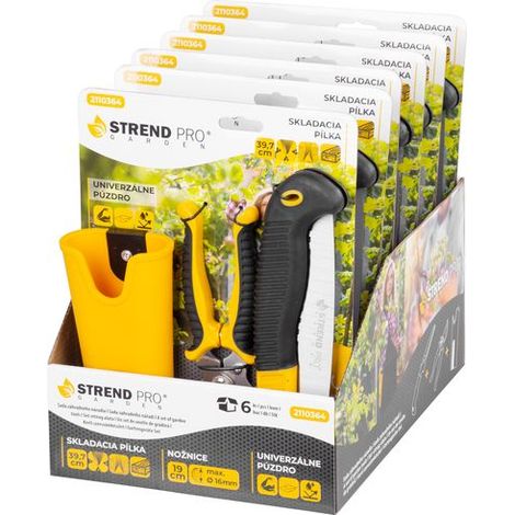 Set Strend Pro, Gartenschere für Äste, Säge, Etui, 3-teiliges Set