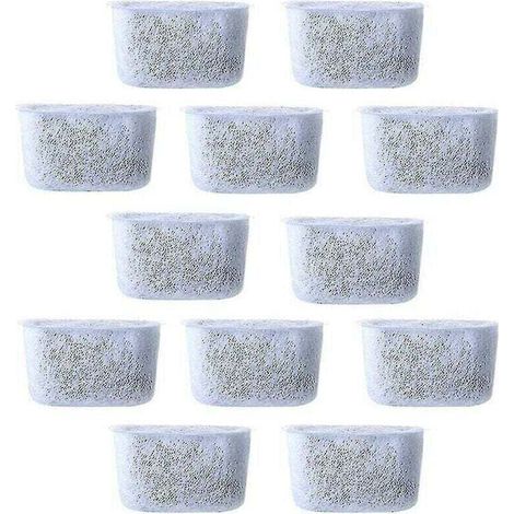12pcs Filtres à eau à charbon de rechange Filtre non tissé pour cafetières (1/4)