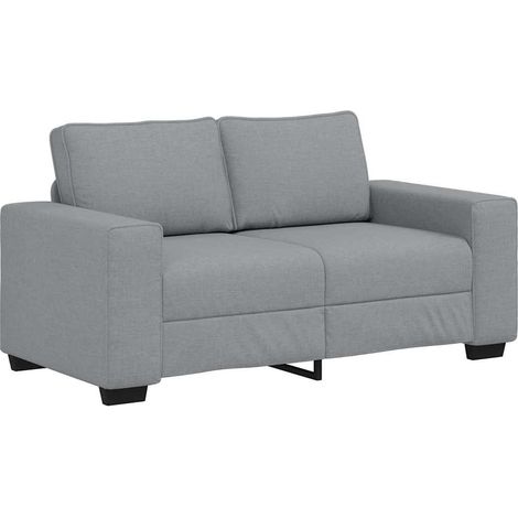 Canapé à 2 places,Sofa pour Salon,Banquette gris clair 120 cm tissu CFW781261 (1/5)