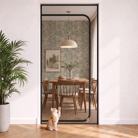 Filet pour Balcon pour Chats – Porte Écran pour Animaux avec Fermeture Éclair – Grille Mesh Robuste pour Chats et Petits Chiens – Anti-griffures et Durable – Pour Salon, Chambre et Cuisine (1/5)