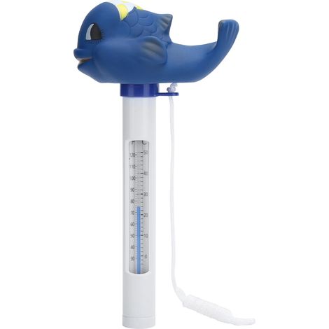 Thermomètre flottant en forme d'animal de dessin animé pour piscines, saunas et spas (bleu) (1/5)