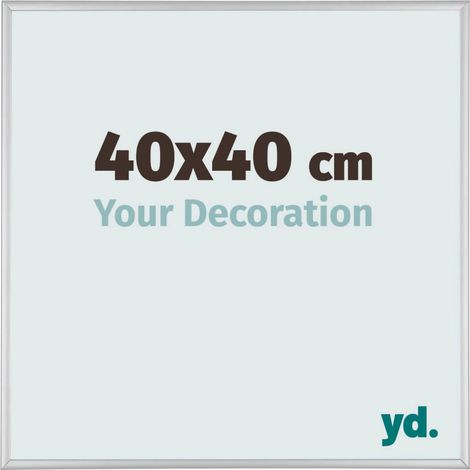 yd. - Cadre photo 40x40 - Argent Mat - Aluminium - Kent