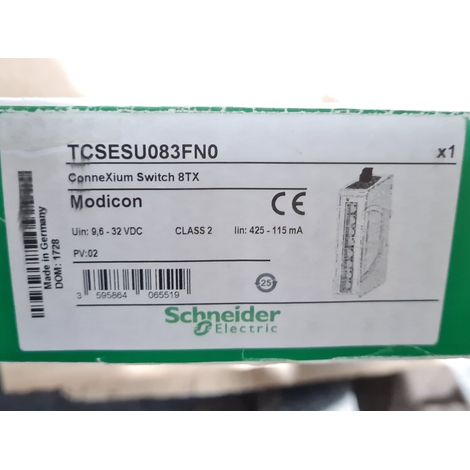 MODICON TCSESU083FN0 CONNEXIUM SWITCH 8TX - SCHNEIDER ELECTRIC