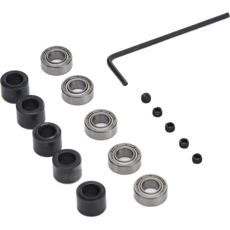 Kit de 5 outils de rechange pour fraise à profiler, roulements en acier et guides à billes à montage inférieur
