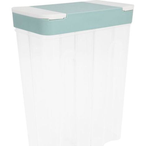 Boîte hermétique avec couvercle, bleue, pour la farine, le sucre, pour le rangement de la cuisine et du plan de travail.-AquaForge (1/5)