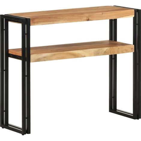 Mesa consola de madera maciza de acacia 90x30x75 cm vidaXL
