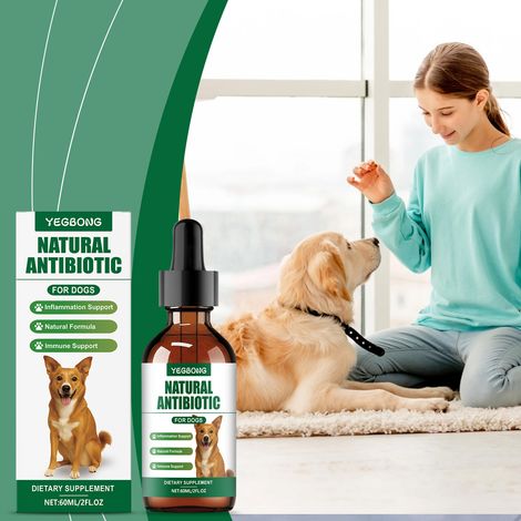 Formule multivitaminée douce pour chiens, apaisant les irritations cutanées et apportant un complément nutritionnel quotidien – 60 ml (1/5)