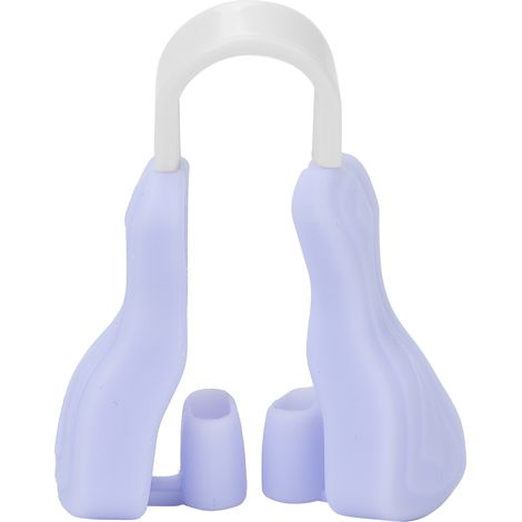 Pince nez correcteur en silicone souple violet, redresseur d'arête nasal portable pour voyage (1/5)
