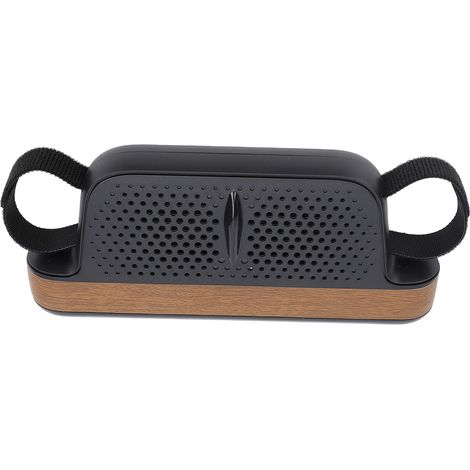 Ventilateur auto sans lame USB pour siège arrière avant, 3 vitesses, orientable, ventilateur repose-tête ABS veinure bois (1/5)