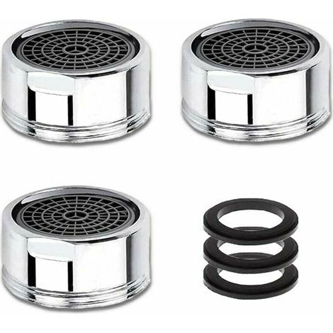 Mousseur de Robinet M20 3 PCS Aérateurs avec Filtre Acier Inoxydable Économiseurs d'Eau Filetage Mâle 20 mm Pour Robinetterie (1/4)