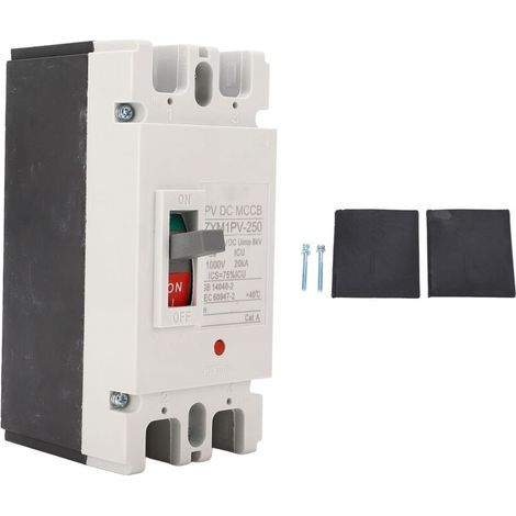 Ce disjoncteur solaire compact MCCB 2P DC 1000V 200A est doté d'une protection contre les surcharges et d'une temporisation, et peut également être utilisé comme disjoncteur de court-circuit. (1/5)