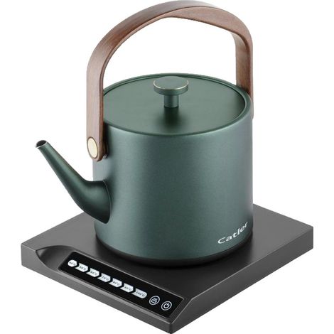 Bouilloire électrique à température réglable CATLER BM 502 Anna - Cuve inox - Thé infusion - Résistance STRIX - Vert (1/3)