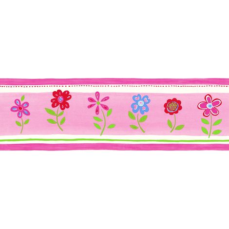 Frise papier peint fleurs - 17,06 cm x 5 m de ESTAhome (1/2)