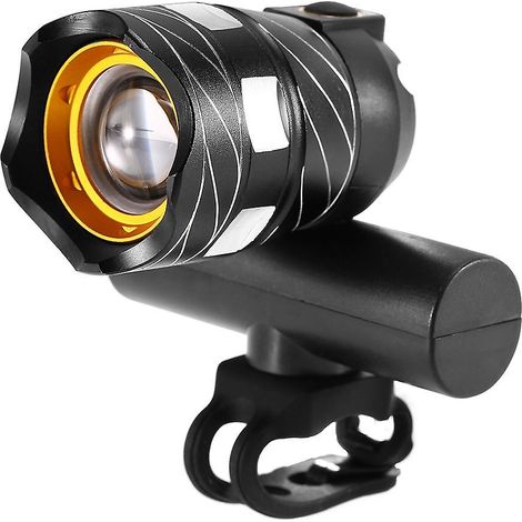 Wiederaufladbares USB-Fahrradfrontlicht, heller LED-Scheinwerfer für Mountainbiken, Radfahren, Mountainbiken, höhenverstellbar.