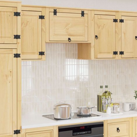 Schrank SKI Honigbraun 60 x 32 x 40 cm Massives Kiefernholz