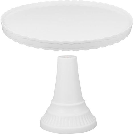 Présentoir à Gâteaux 1 Pièce en PP Blanc Support Élégant et Moderne pour Présenter et Desserts pour Anniversaire et Baptême (1/5)