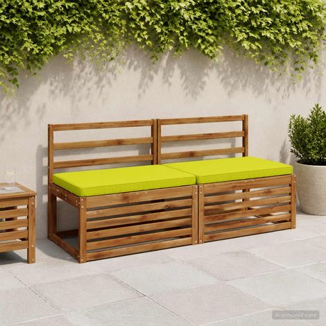 vidaXL Cojines para banco de 2 piezas VUGHT 2 uds. 100% Poliéster (1/5)