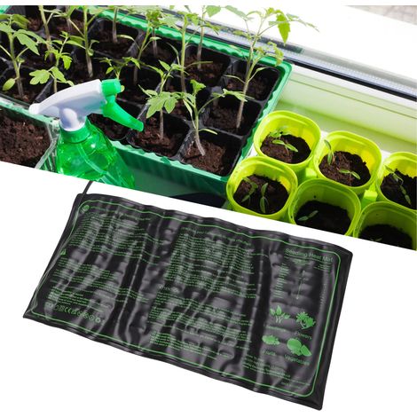 Tapis chauffant pour semis et germination de plantes - Tapis chauffant imperméable et flexible 50x25.5cm - Pour horticulture et jardin avec prise AU 220‑240V (1/5)